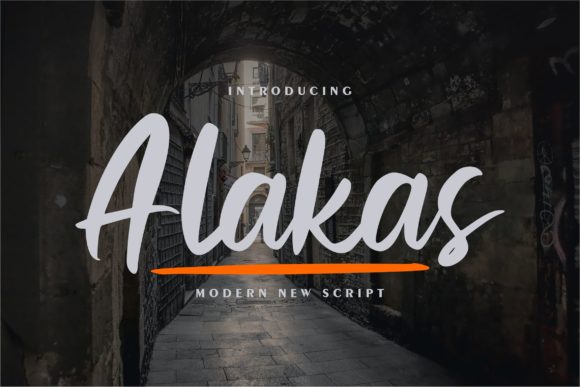 Alakas: A Bold Handwritten Font for Modern Web Design