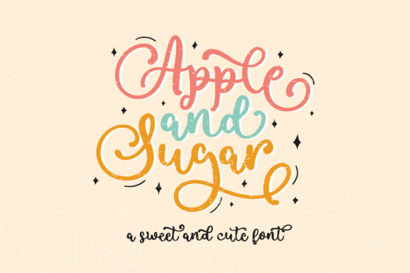 Apple and Sugar: A Handwritten Font for Editorial Charm
