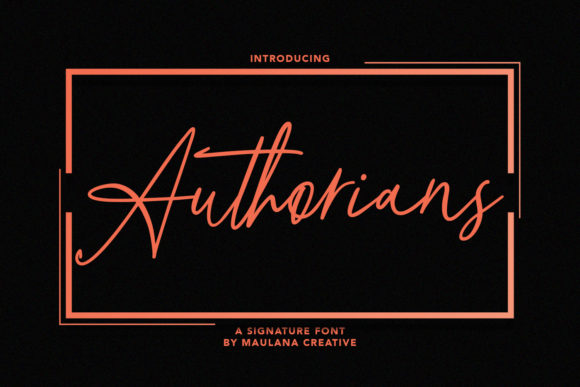 Authorians: A Script Font for Creative Projects
