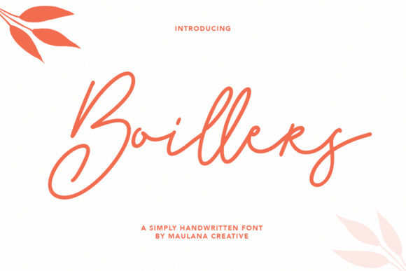 Boillers Font: A Romantic Touch for Branding Materials