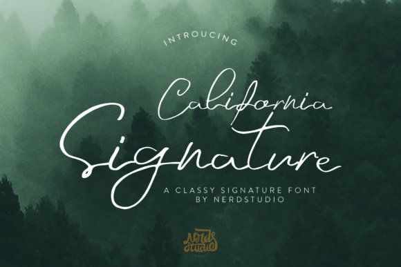 California Signature: A Stylish Font for Small Business Branding