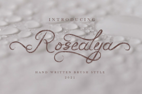 Discover Rosealya: A Handwritten Font for Elegant Branding