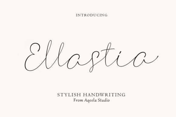 Ellastia: A Delicate Script Font for Modern Editorial Design
