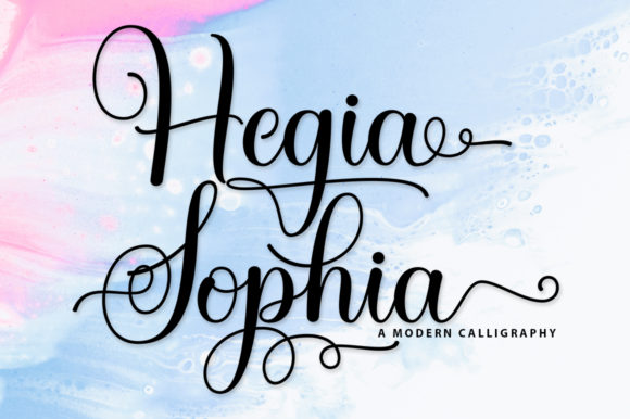 Hegia Sophia Font for Handmade Creations