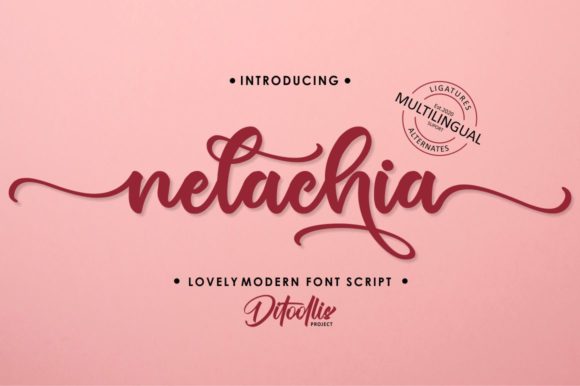 Nelachia Font for Digital Creativity
