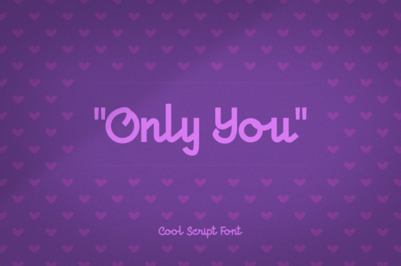 Only You: A Handwritten Font for Editorial Elegance