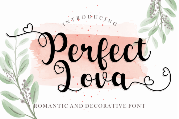 Perfect Lova: A Handwritten Font for Elegant Editorial Design
