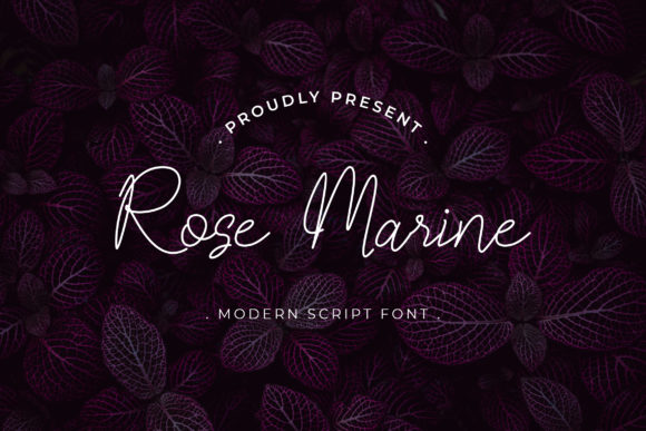 Rose Marine: A Delicate Script Font for Branding Projects