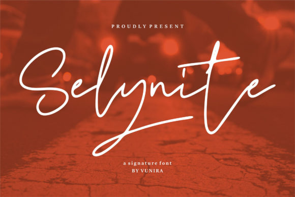 Selynite: A Modern Script Font for Editorial Design