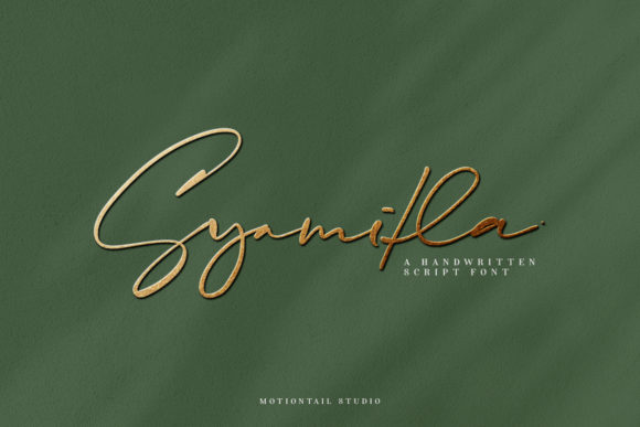 Syamitla: A Delicate Script Font for Modern Editorial Design