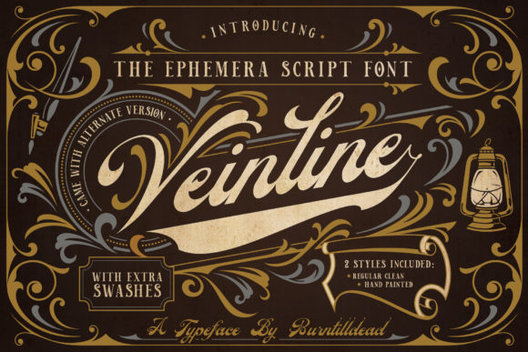 Veinline: A Vintage Font That Elevates Handmade Creations
