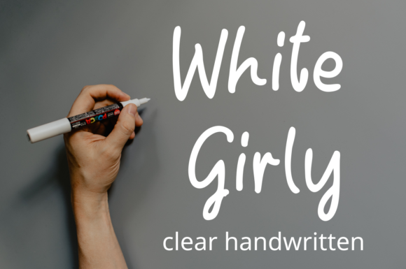 White Girly Font for Modern Branding and Design